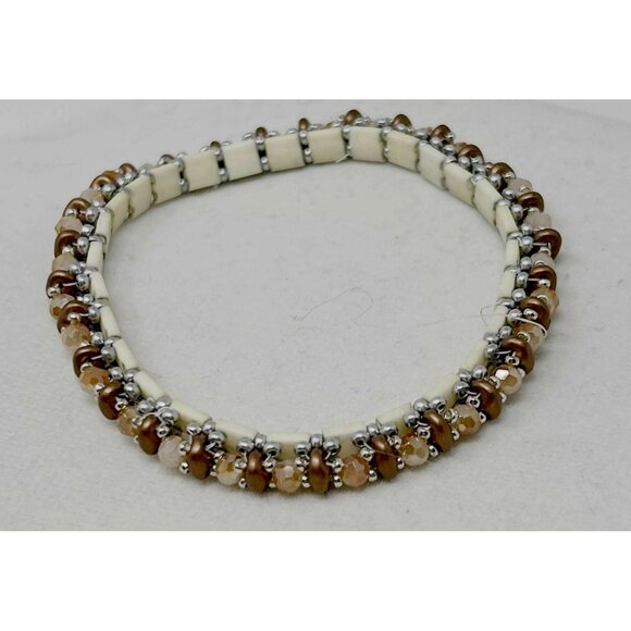 3 Bracelets - Beaded With Heart Charm, Wire wrapped gemstone, & Layerd‎ Beads. - Picture 6 of 9